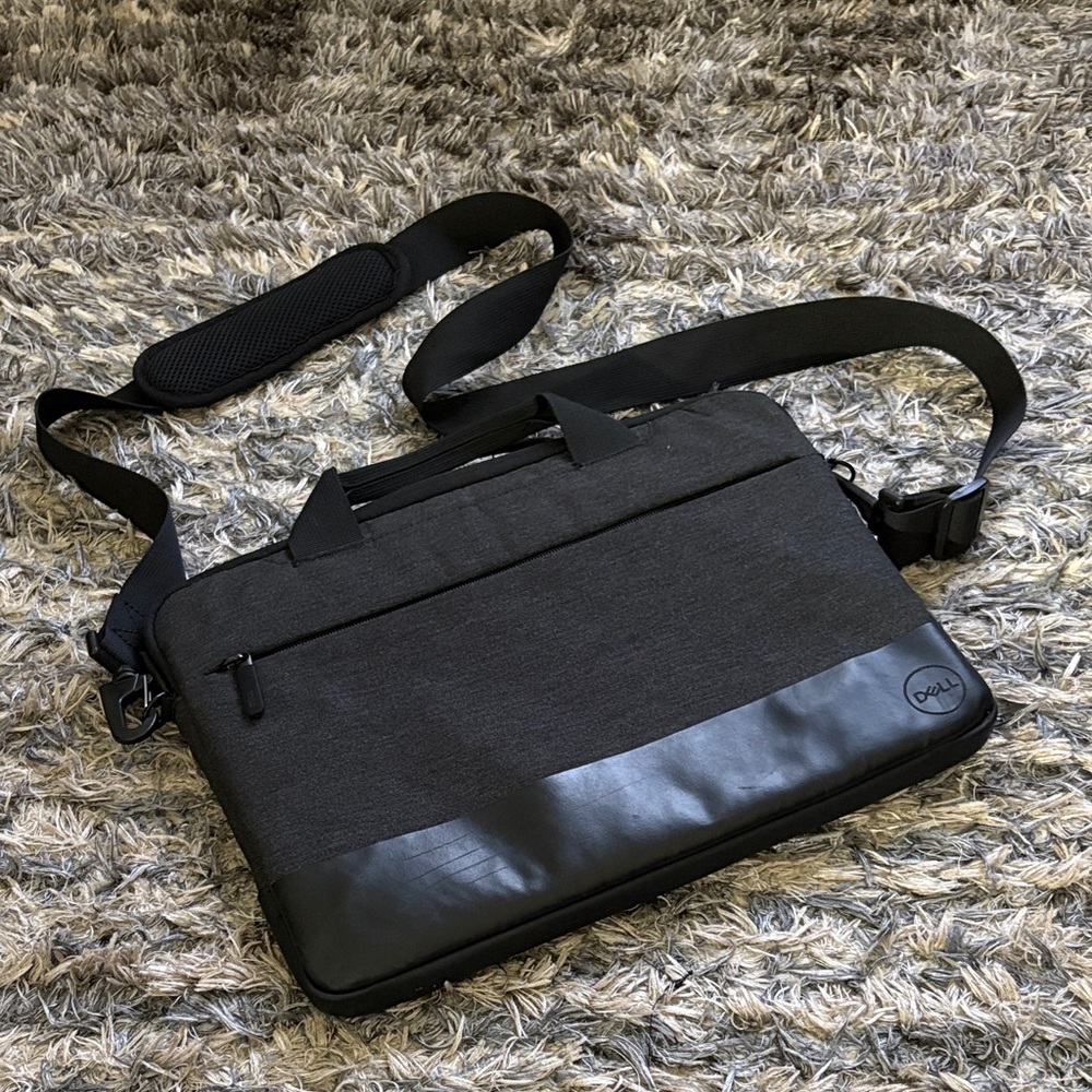 Dell Charcoal and Black Laptop Bag